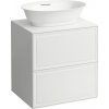 Laufen Skrinka pod umývadlo New Classic 60 cm s 2 zásuvkami, biely lesk H4060020856311