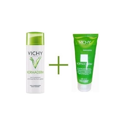 Vichy Normaderm Denný hydratačný krém 50 ml + Vichy Normaderm Hloubkový  čisticí gél 100 ml darčeková sada od 17,5 € - Heureka.sk