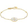 Pierre Lannier Pozlátený dámsky náramok s perleťou Tallia BJ24A1201