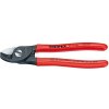 Knipex KNIPEX 9511165 Káblové nožnice s plastickou rukoväťou 165 mm