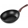 MagicHome panvica wok Black Marble Line 28 cm