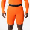 KIPSTA Spodné futbalové šortky Keepdry Light oranžové S