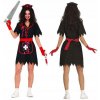 KRVAVÉ OBLEČENIE KRVAVÁ ZDRAVOTNÁ SESTRA ČIERNA HALLOWEEN L