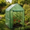 Záhradný fóliovník 143 × 143 × 200 cm (Kompaktný fóliovník s UV fóliou a pevnou konštrukciou pre pestovanie zeleniny)