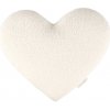 Cotton & Sweets Boho dekoračný vankúš srdce vanilka Rozmery: malý