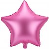Party Deco FB3S 081 Fóliový balón Matná hviezda 48cm Ružová
