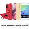 Multifunkčné magnetické púzdro Luxria Ring pre Huawei - Červené pre Huawei: P10 Lite