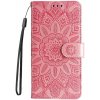 Peňaženkové puzdro Embossing Pattern Slnečnica ružové – Realme C67 4G