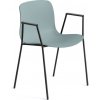HAY Stolička AAC 18 Black Powder Coated Steel, dusty blue