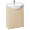Kúpeľňová skrinka s umývadlom Multi Simple 55,5x42,4 cm breza SIMPLE55BR