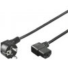 PREMIUMCORD Síťový kabel 220V k PC, 2m 90° kpsp2-90