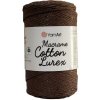 Špagát Macrame Cotton Lurex Tmavo hnedá 736