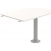 OFFICE PRO s.r.o. HOBIS prídavný stôl jednací oblúk - CP 1200 3, biela