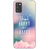 Picasee silikónový prehľadný obal pre Samsung Galaxy A03s A037G - Mysli pozitívne!
