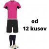 Roly Futbalová sada pre mužstvo Boca ( dres + šortky + štucne ), ružová / čierna, od 12 kusov počet ks v sade: 20 hráčskych setov