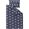TEXTILOMANIE Bavlnené obliečky LINE STAR tmavomodré