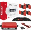 AMiO - Parkovací asistent LED 4-senzorové čierne vnútorné 16,5mm 02255