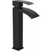 NIORO - Umývadlová stojanková batéria Octavia - vysoká - čierna matná