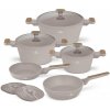 BERLINGERHAUS Súprava riadu s titánovým povrchom 10 ks Taupe Nordic Collection