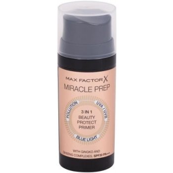 Max Factor Miracle Prep 3 in 1 Beauty Protect SPF30 Ochranná podkladová báza 3 v 1 30 ml