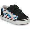 Vans nízke tenisky Old Skool V Painted Floral Bright Azure čierna