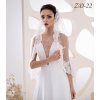 Čipkový svadobný závoj ZD-22 Výber farby: ivory