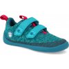 Barefoot tenisky Affenzahn - Sneaker Knit Happy-Shark vegan modré