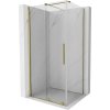 Mexen Velar sprchový kút posuvný 110 x 120 cm, transparentný, zlatý - 871-110-120-01-50