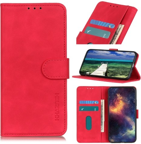 Púzdro KHAZNEH Knižkové Motorola Moto G72 červené farba