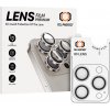 Tvrdené sklo Tel Protect 3D Lens na fotoaparát pre iPhone 15 Pro-15 Pro Max transparentné (3 ks)