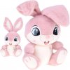 Plyšový zajačik Malinka 40 cm – ružový maznáčik s ohybnými uškami