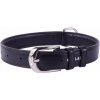 COLLAR Kožený obojok Glamour, 46-60cm/35mm, čierna