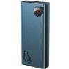 Powerbank Baseus Adaman Metal Adaman Metal s digitálnym displejom QC + PD 20000mAh 65W (PPIMDA-D03) modrá
