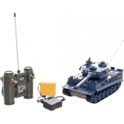 Teddies RC Tank TIGER I plast 33cm 27MHz RTR na baterie dobíjecí pack se zvukem a světlem 1:28