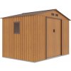 Letoss Záhradný domček HUDSON 277x191x202cm, dub/hnedý