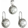 Súprava so Swarovski Elements perla 39091.3 Black diamond