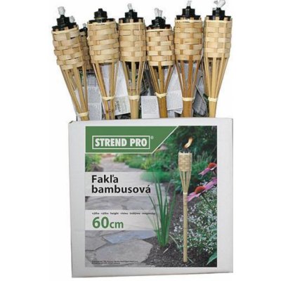 FAKĽA záhradná bambusová prepletaná 60cm BT-MB060 HNEDÁ