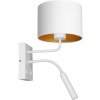 Luminex | Nástenná lampa ARDEN 1xE27/60W+1xG9/8W/230V biela/zlatá | LU3442