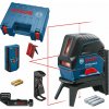 Bosch Krížovo-bodový laser GCL 2-50 s držiakom + stropná svorka + prijímač s držiakom, kufor 0601066F01