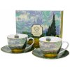 Duo Porcelánová šálka s podšálkou Van Gogh Wheat Field 2 x 250 ml