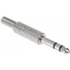 5x Konektor Jack 6,3mm stereo kov