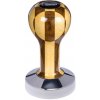 Buna café tamper, šachovnica, lak, TP, 58.35 mm, nerez lesk, plochý