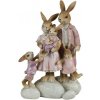 Clayre & Eef Dekorácie Králičia rodinka - 11*6*18 cm - Clayre & Eef