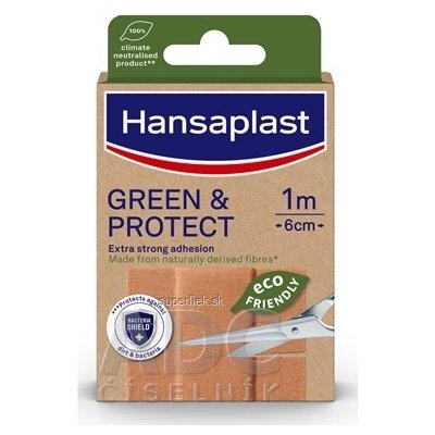 Hansaplast GREEN & PROTECT udržateľná náplasť, 1 m x 6 cm 1 ks