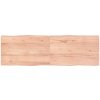 Stolová doska svetlohnedá 160x50x(2-4)cm ošetrený masív hrany