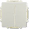 Prepínač striedavý dvojitý č.6+6 ABB Swing 3557G-A52340 B1, biely