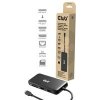 Club3D Dokovací stanice 8v1, USB-C 3.2, 1xHDMI, 1xDP, 2xUSB, 1xmicroSD/SD, 1xUSB-C PD100W, 1xRJ45, černá CSV-2551