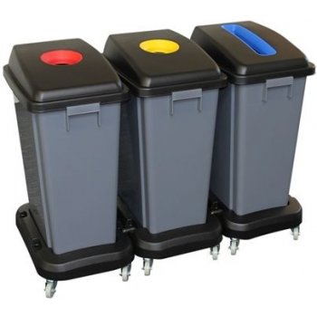 Merida popolnica Zostava odpadkových košov na triedený odpad 3x60 l