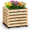 Blumfeldt Modu Grow 50, vyvýšený záhon, 50 x 45 x 50 cm, borovicové drevo, borovica (GDM9-ModuGrow 50)