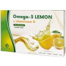 Galmed Omega-3 LEMON rybí olej s vit.D 180 kapsúl